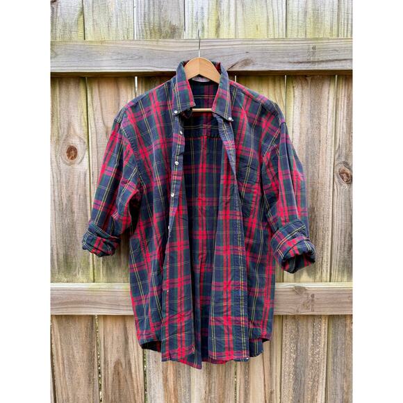 Vintage Made-in-USA Tartan Button-Down (Oversized Fit) - Picture 7 of 9